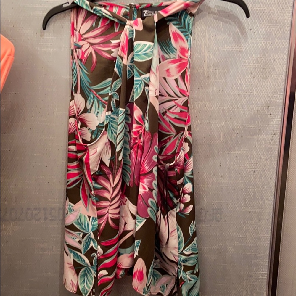 7th Ave New York & company floral halter top.